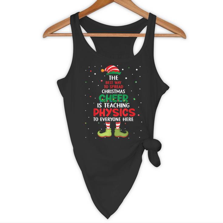 Physics Teacher Christmas Elf Christmas Cheer Flowy Tank, novelty gifts, funny gifts Physics Teacher Christmas Elf Christmas Cheer Flowy Tank, novelty gifts, funny gifts