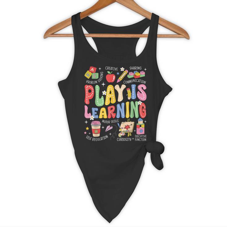 Play Is Learning Teacher First Day Of School Back To School Flowy Tank, novelty gifts, funny gifts Play Is Learning Teacher First Day Of School Back To School Flowy Tank, novelty gifts, funny gifts
