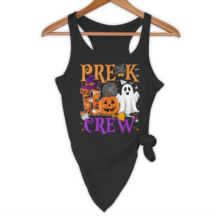 Pre-K Boo Crew Teacher Student Halloween Costume Flowy Tank, novelty gifts, funny gifts