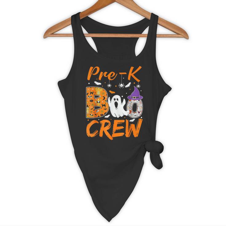Pre K Boo Crew Teacher Student Halloween Pre Kindergarten Flowy Tank, novelty gifts, funny gifts