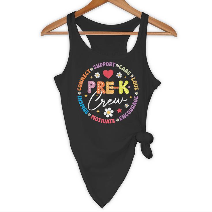 Pre-K Crew 1st Day Of School Preschool Teacher Flowy Tank, novelty gifts, funny gifts Pre-K Crew 1st Day Of School Preschool Teacher Flowy Tank, novelty gifts, funny gifts