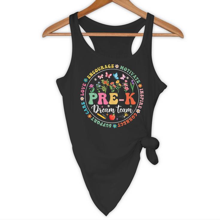 Pre-K Dream Team Back To School Teacher Flower Flowy Tank, novelty gifts, funny gifts Pre-K Dream Team Back To School Teacher Flower Flowy Tank, novelty gifts, funny gifts