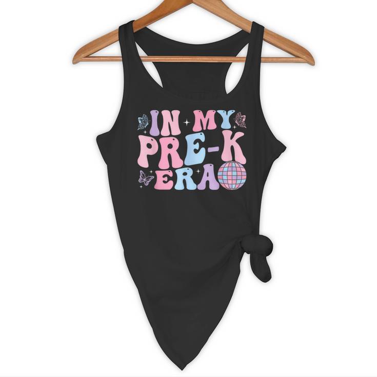 In My Pre K Era Groovy Back To School First Day Teacher Kids Flowy Tank, novelty gifts, funny gifts
