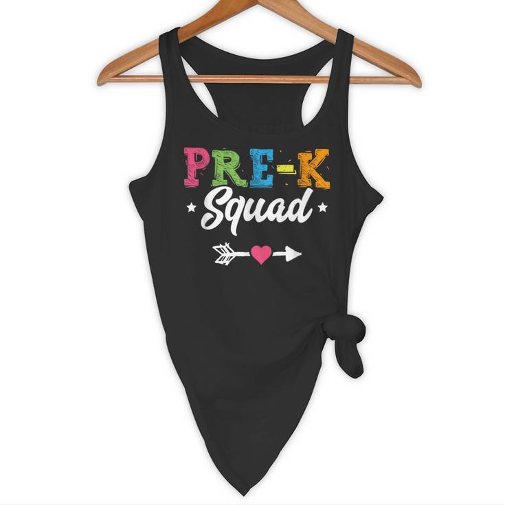 Pre-K Squad Teacher Student Kids Preschool Back To School Flowy Tank, novelty gifts, funny gifts Pre-K Squad Teacher Student Kids Preschool Back To School Flowy Tank, novelty gifts, funny gifts