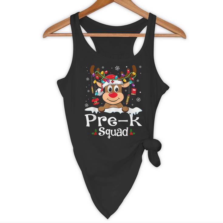 Pre-k Teacher Squad Reindeer Teacher Christmas Flowy Tank, novelty gifts, funny gifts Pre-k Teacher Squad Reindeer Teacher Christmas Flowy Tank, novelty gifts, funny gifts