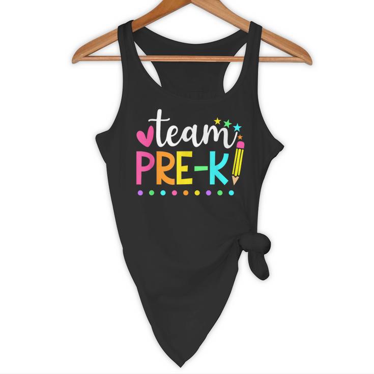 Pre-k Team Pencil Teacher Student Back To School Girls Flowy Tank, novelty gifts, funny gifts Pre-k Team Pencil Teacher Student Back To School Girls Flowy Tank, novelty gifts, funny gifts