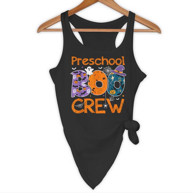 Preschool Boo Crew Preschool Halloween Teacher Kids Flowy Tank, novelty gifts, funny gifts