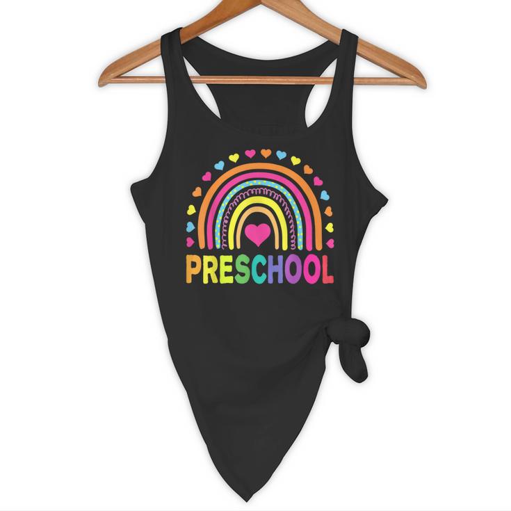 Preschool Rainbow Girls Boys Kids Teacher Back To School Flowy Tank, novelty gifts, funny gifts Preschool Rainbow Girls Boys Kids Teacher Back To School Flowy Tank, novelty gifts, funny gifts