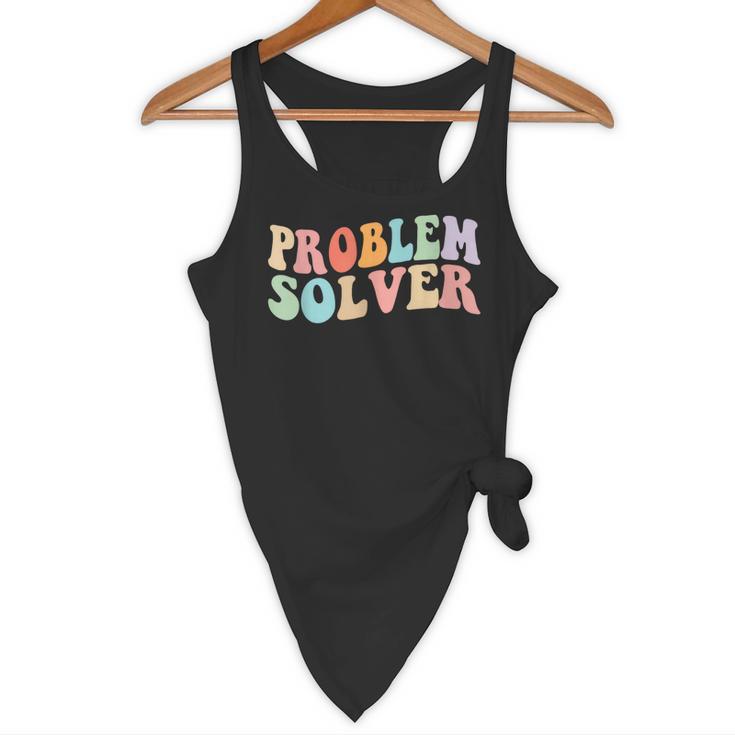 Problem Solver School Work Staff Front Desk Teacher Flowy Tank, novelty gifts, funny gifts Problem Solver School Work Staff Front Desk Teacher Flowy Tank, novelty gifts, funny gifts