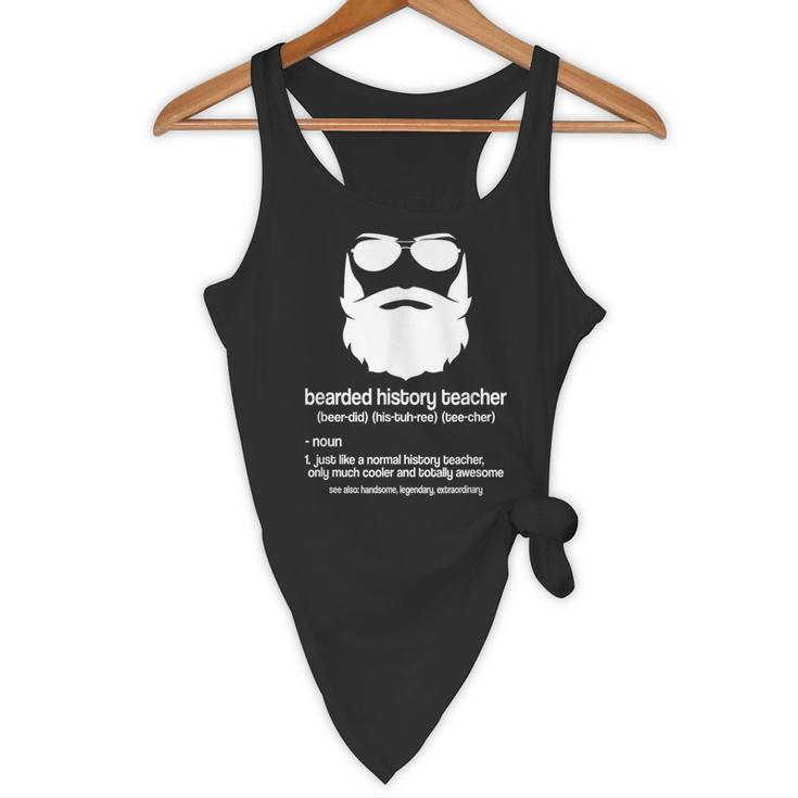 Professor Ancient Teaching Education Bearded History Teacher Flowy Tank, novelty gifts, funny gifts