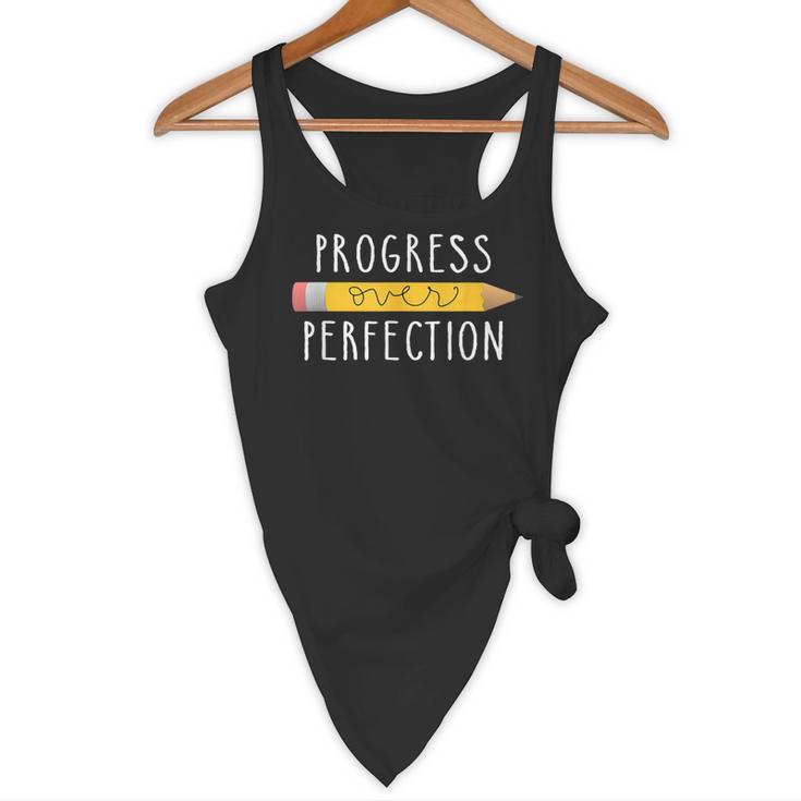 Progress Over Perfection Motivational Teacher Tee Flowy Tank, novelty gifts, funny gifts Progress Over Perfection Motivational Teacher Tee Flowy Tank, novelty gifts, funny gifts
