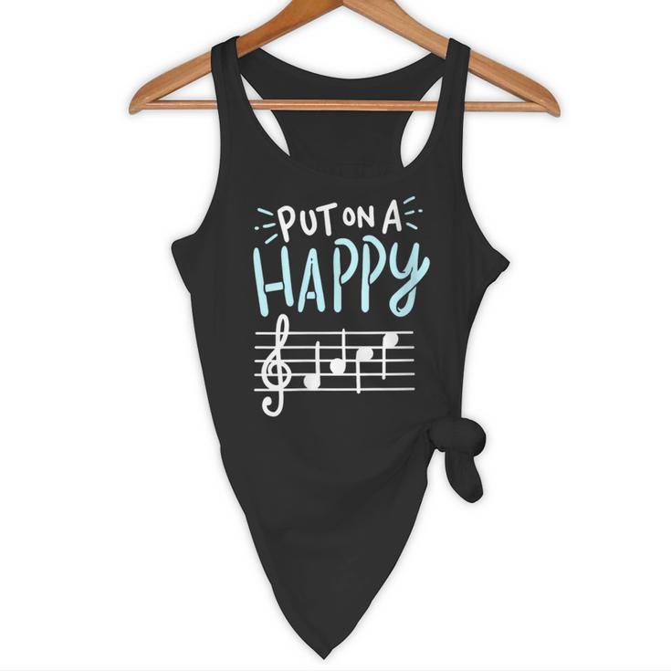 Put On A Happy Face Music Music Teacher Flowy Tank, novelty gifts, funny gifts Put On A Happy Face Music Music Teacher Flowy Tank, novelty gifts, funny gifts