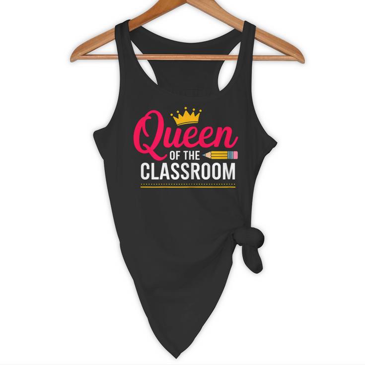 Queen Of The Classroom Teacher Flowy Tank, novelty gifts, funny gifts Queen Of The Classroom Teacher Flowy Tank, novelty gifts, funny gifts
