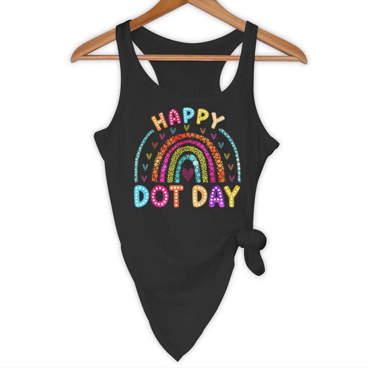 Rainbow Happy Dot Day Shirts Teacher Kids September 15th Flowy Tank, novelty gifts, funny gifts Rainbow Happy Dot Day Shirts Teacher Kids September 15th Flowy Tank, novelty gifts, funny gifts