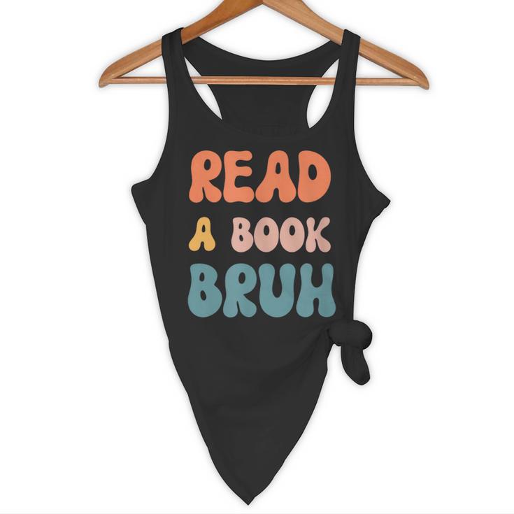 Read A Book Bruh English Teacher Reading Literature Flowy Tank, novelty gifts, funny gifts