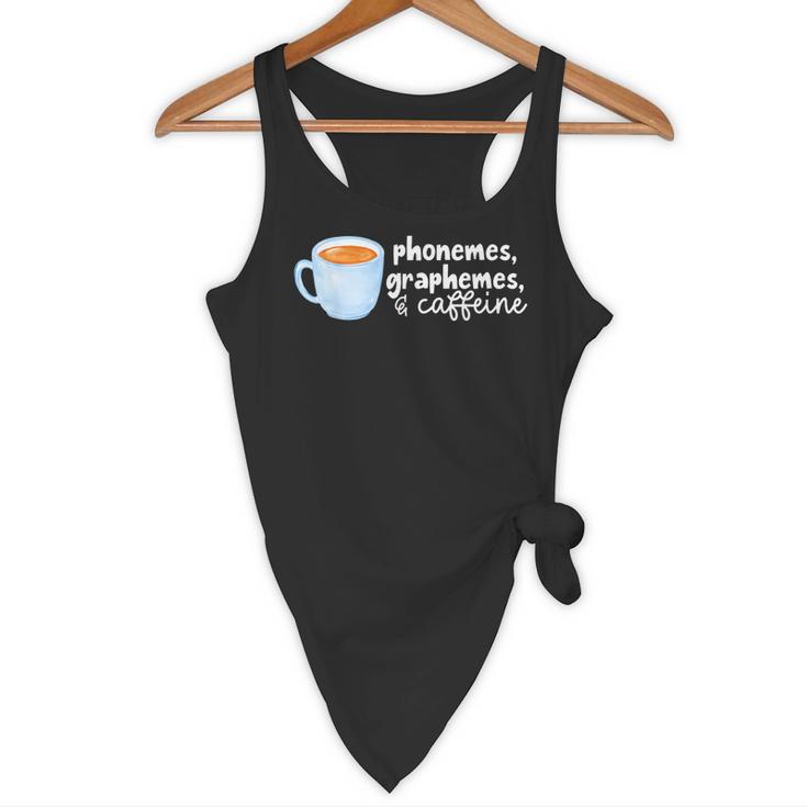 Reading Interventionist Specialist Teacher Phonemes Graphemes And Caffeine Reading Intervention -Adults Classic Fit Short Sleeve Flowy Tank, novelty gifts, funny gifts Reading Interventionist Specialist Teacher Phonemes Graphemes And Caffeine Reading Intervention -Adults Classic Fit Short Sleeve Flowy Tank, novelty gifts, funny gifts