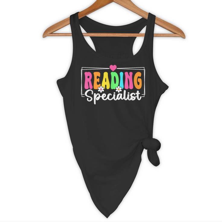 Reading Specialist Back To School Reading Teacher Flowy Tank, novelty gifts, funny gifts Reading Specialist Back To School Reading Teacher Flowy Tank, novelty gifts, funny gifts