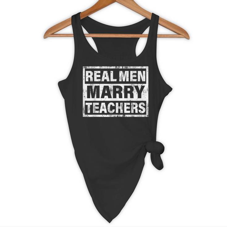 Real Men Marry Teachers Teacher Flowy Tank, novelty gifts, funny gifts Real Men Marry Teachers Teacher Flowy Tank, novelty gifts, funny gifts