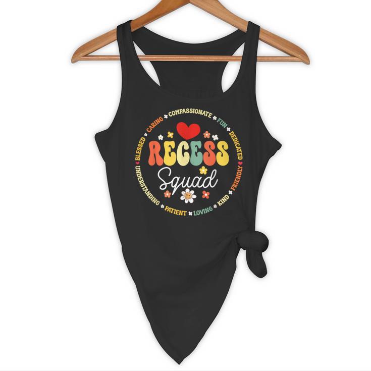 Recess Squad Crew Teachers Students Monitor Back To School Flowy Tank, novelty gifts, funny gifts Recess Squad Crew Teachers Students Monitor Back To School Flowy Tank, novelty gifts, funny gifts