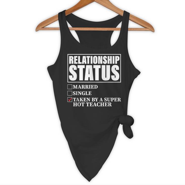 Relationship Status Taken By Super Hot Teacher Flowy Tank, novelty gifts, funny gifts Relationship Status Taken By Super Hot Teacher Flowy Tank, novelty gifts, funny gifts