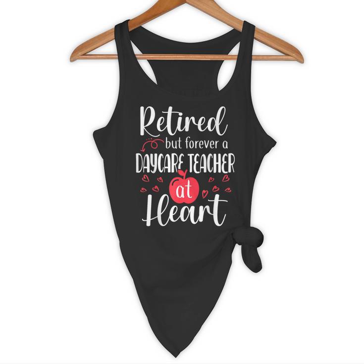 Retired Daycare Teacher Retirement For Daycare Teacher Flowy Tank, novelty gifts, funny gifts