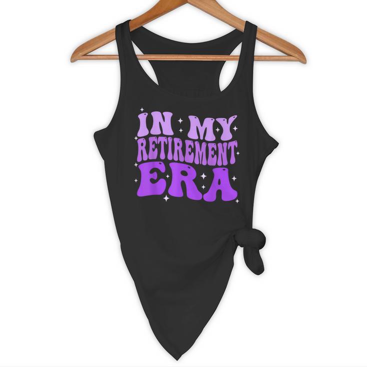 In My Retirement Era Groovy Retired Teacher 2025 Women Flowy Tank, novelty gifts, funny gifts