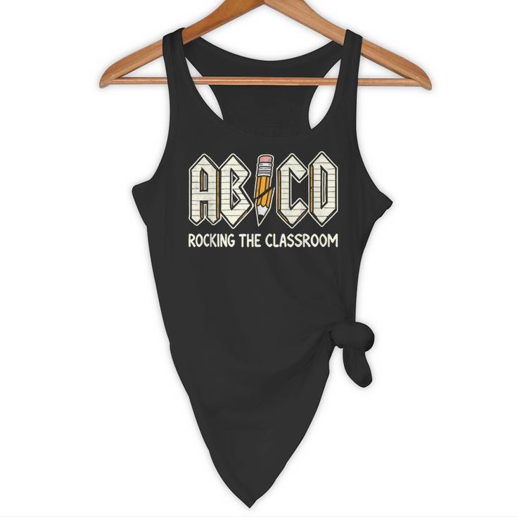 Retro Abcd Teacher Novelty Back To School Teacher Flowy Tank, novelty gifts, funny gifts Retro Abcd Teacher Novelty Back To School Teacher Flowy Tank, novelty gifts, funny gifts