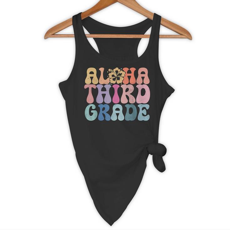 Retro Aloha Third Grade Teacher Summer Vacation Beach Hawaii Flowy Tank, novelty gifts, funny gifts Retro Aloha Third Grade Teacher Summer Vacation Beach Hawaii Flowy Tank, novelty gifts, funny gifts