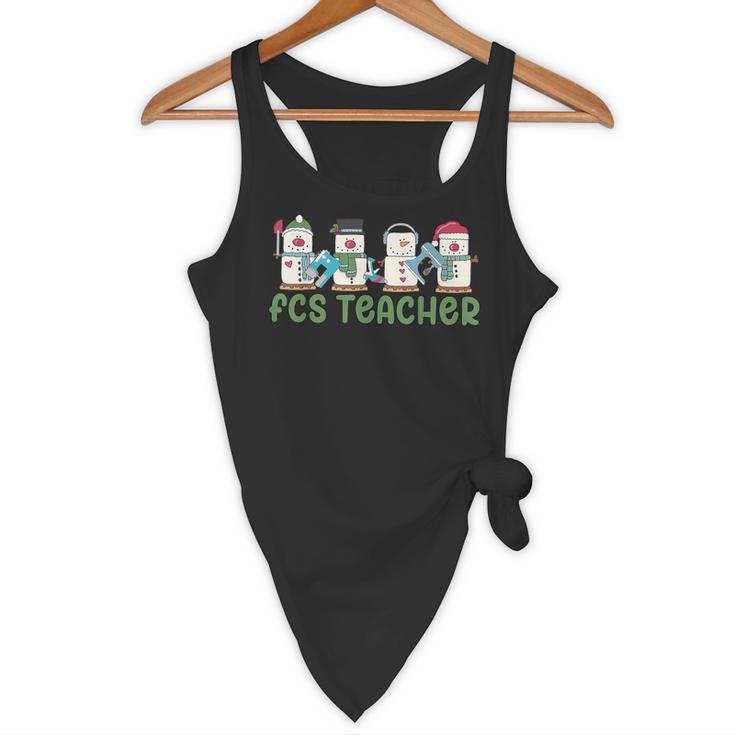 Retro Christmas Snowman FCS Teacher Family Consumer Science Flowy Tank, novelty gifts, funny gifts Retro Christmas Snowman FCS Teacher Family Consumer Science Flowy Tank, novelty gifts, funny gifts