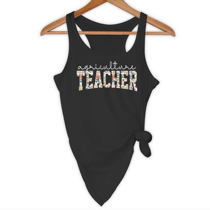 Retro Floral Agriculture Teacher Farmer AG Teacher Team Crew Flowy Tank, novelty gifts, funny gifts Retro Floral Agriculture Teacher Farmer AG Teacher Team Crew Flowy Tank, novelty gifts, funny gifts