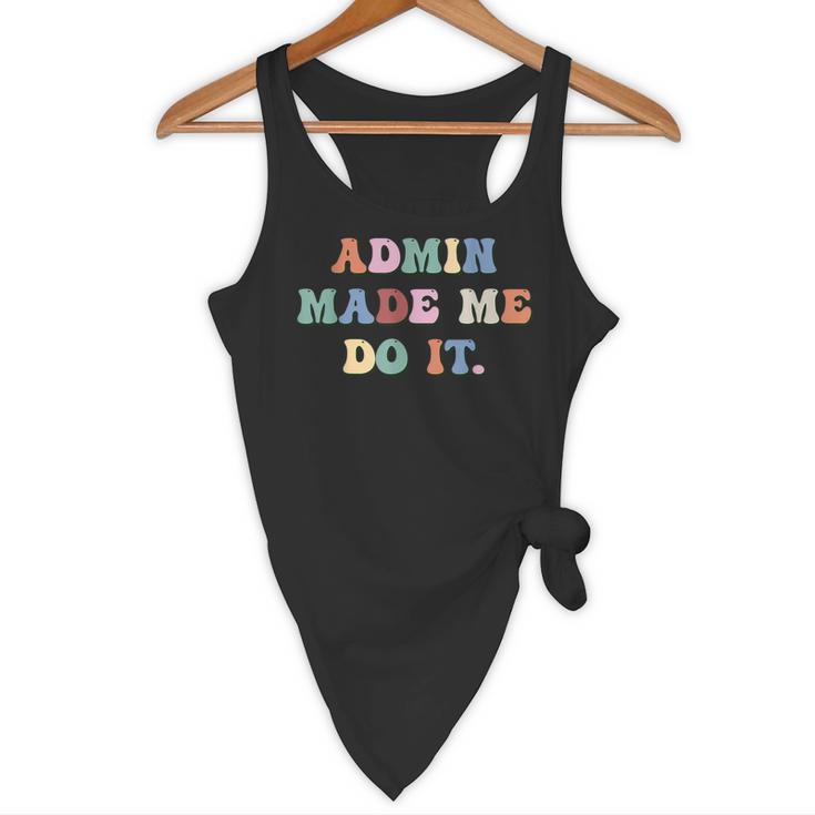 Retro High Grade School Teacher Admin Made Me Do It Quote Flowy Tank, novelty gifts, funny gifts Retro High Grade School Teacher Admin Made Me Do It Quote Flowy Tank, novelty gifts, funny gifts