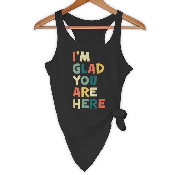 Retro I’m Glad You Are Here Women Men Teacher Flowy Tank, novelty gifts, funny gifts Retro I’m Glad You Are Here Women Men Teacher Flowy Tank, novelty gifts, funny gifts