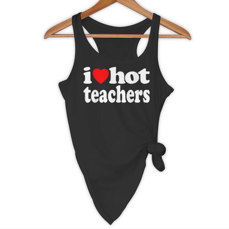 Retro I Love Hot Teachers Vintage I Heart Hot Teacher Men Women Girls Kids Flowy Tank, novelty gifts, funny gifts