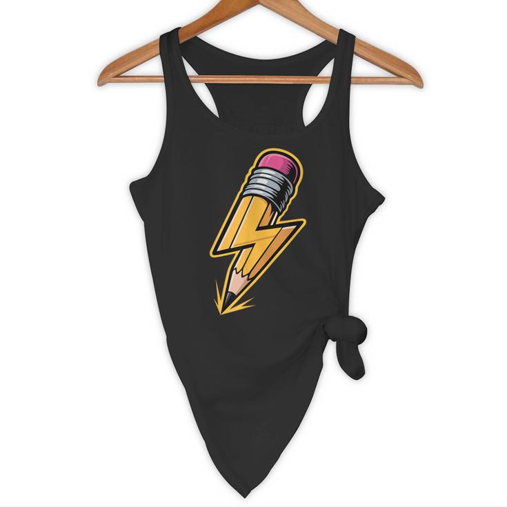 Retro Pencil Pencil Back To School Teacher Student Flowy Tank, novelty gifts, funny gifts Retro Pencil Pencil Back To School Teacher Student Flowy Tank, novelty gifts, funny gifts