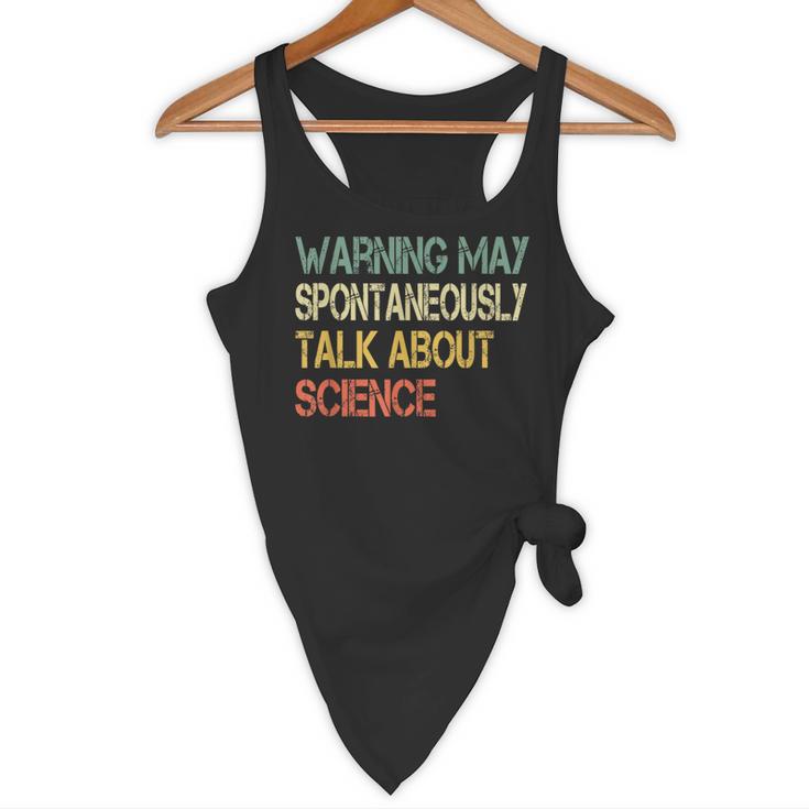 Retro Scientist Warning May Talk About Science Teacher Flowy Tank, novelty gifts, funny gifts Retro Scientist Warning May Talk About Science Teacher Flowy Tank, novelty gifts, funny gifts