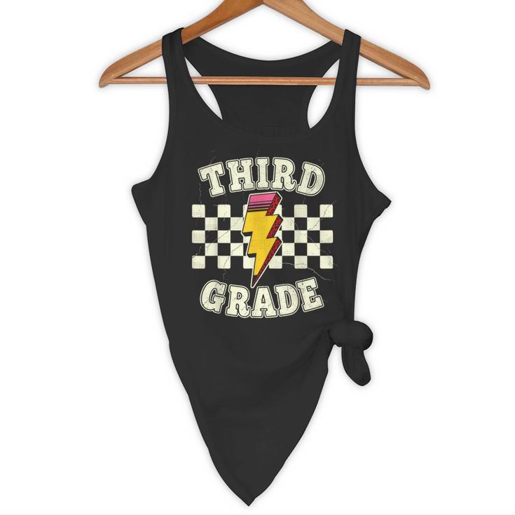 Retro Third Grade Teacher Lightning Bolt Pencil Teacher Kids Flowy Tank, novelty gifts, funny gifts Retro Third Grade Teacher Lightning Bolt Pencil Teacher Kids Flowy Tank, novelty gifts, funny gifts