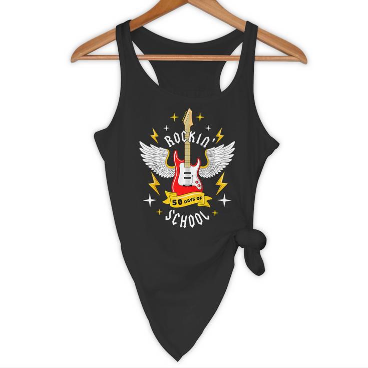 Rockin 50 Days Of School 50th Day Of School Teacher Student Men Women Girls Kids Flowy Tank, novelty gifts, funny gifts Rockin 50 Days Of School 50th Day Of School Teacher Student Men Women Girls Kids Flowy Tank, novelty gifts, funny gifts