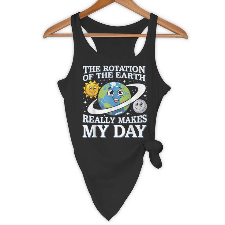 Rotation Of Earth Science Teacher Earth Day Men Women Flowy Tank, novelty gifts, funny gifts