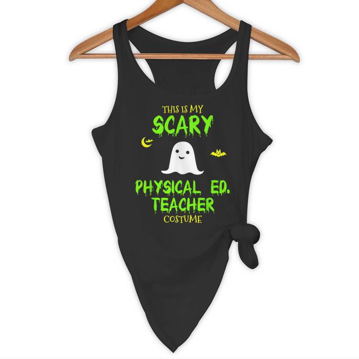 Scary Physical Education Ed Teacher Costume Halloween Easy Flowy Tank, novelty gifts, funny gifts Scary Physical Education Ed Teacher Costume Halloween Easy Flowy Tank, novelty gifts, funny gifts