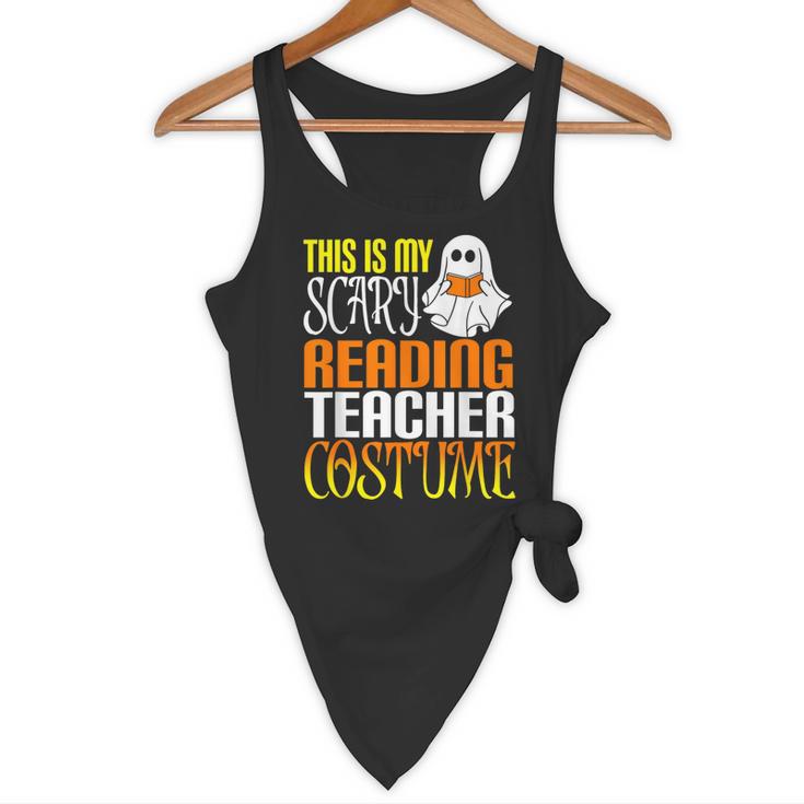 This Is My Scary Reading Teacher Costume Halloween School Flowy Tank, novelty gifts, funny gifts This Is My Scary Reading Teacher Costume Halloween School Flowy Tank, novelty gifts, funny gifts