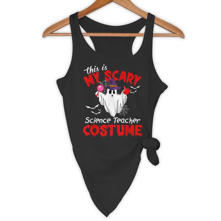 This Is My Scary Science Teacher Costume Ghost Halloween Flowy Tank, novelty gifts, funny gifts