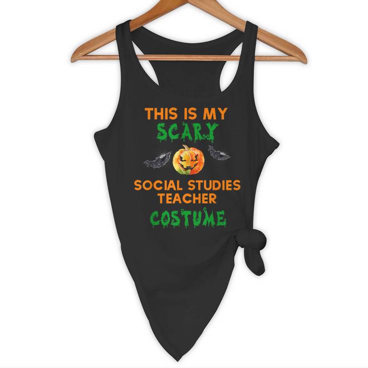 My Scary Social Studies Teacher Costume Halloween Men Women Flowy Tank, novelty gifts, funny gifts My Scary Social Studies Teacher Costume Halloween Men Women Flowy Tank, novelty gifts, funny gifts