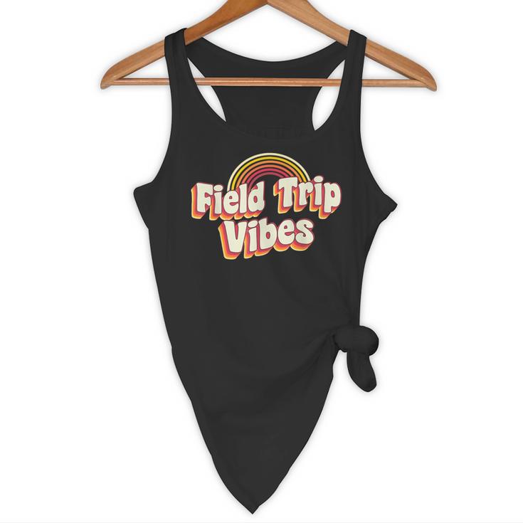 School Bus Trip Vibes Students Teachers Students Field Trip For Men Women Kids Flowy Tank, novelty gifts, funny gifts