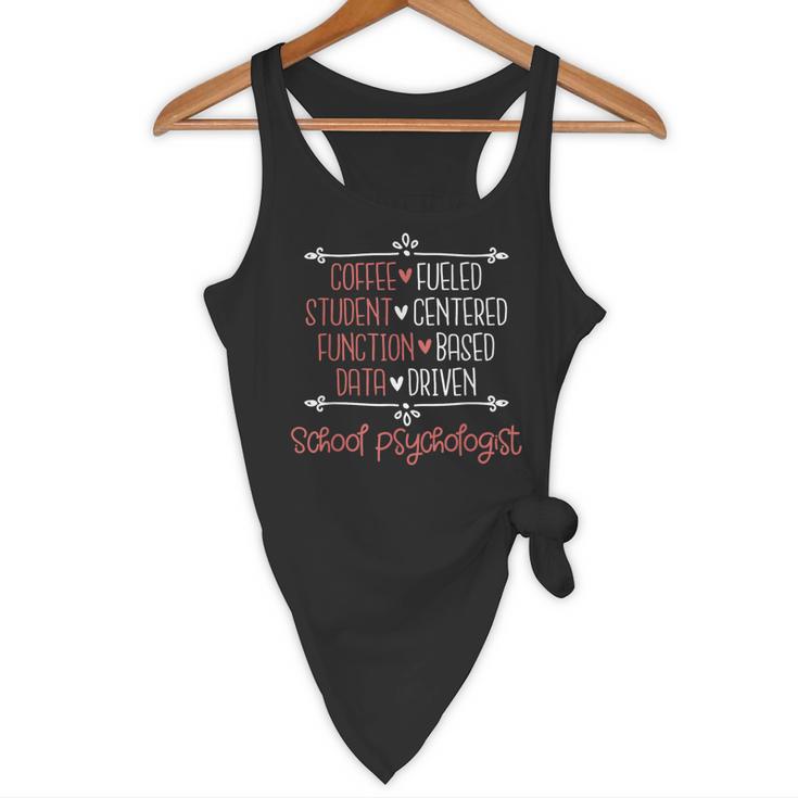 School Psychologist Coffee Student Teacher Psychology Men Women Flowy Tank, novelty gifts, funny gifts