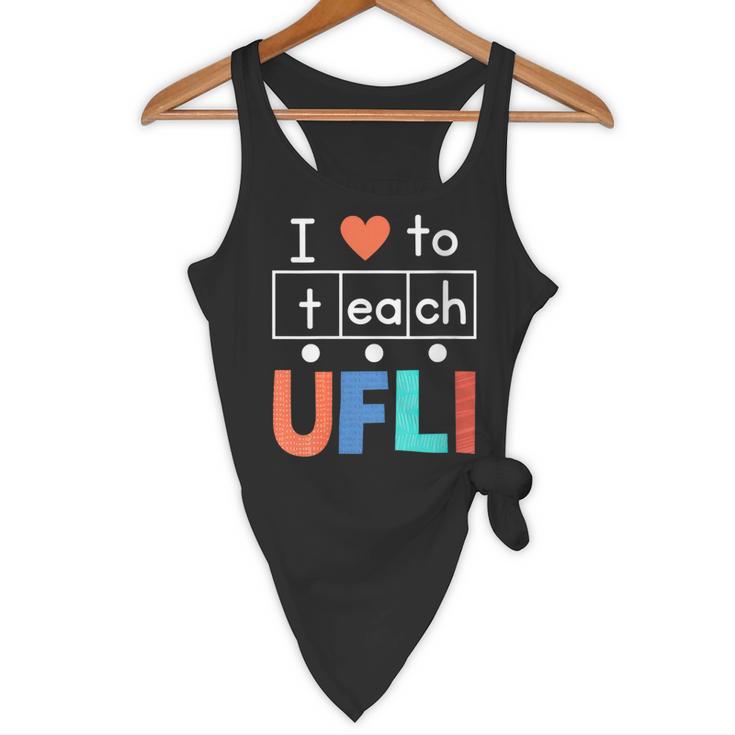 Science Of Reading I Love To Teach UFLI Teacher Literacy Flowy Tank, novelty gifts, funny gifts