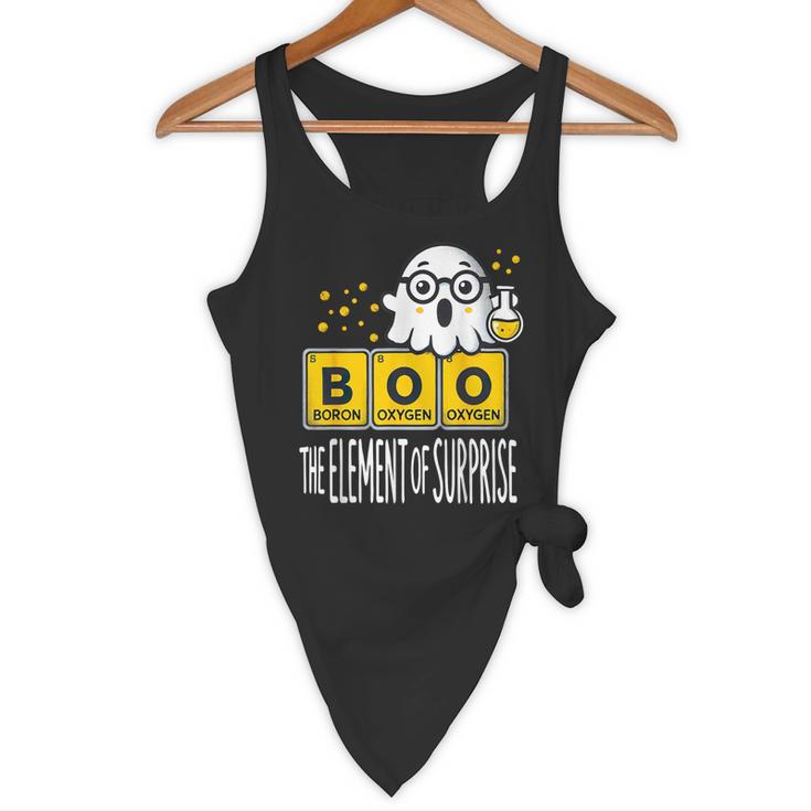 Science Teacher Halloween Elements Of Surprise Chemistry Flowy Tank, novelty gifts, funny gifts