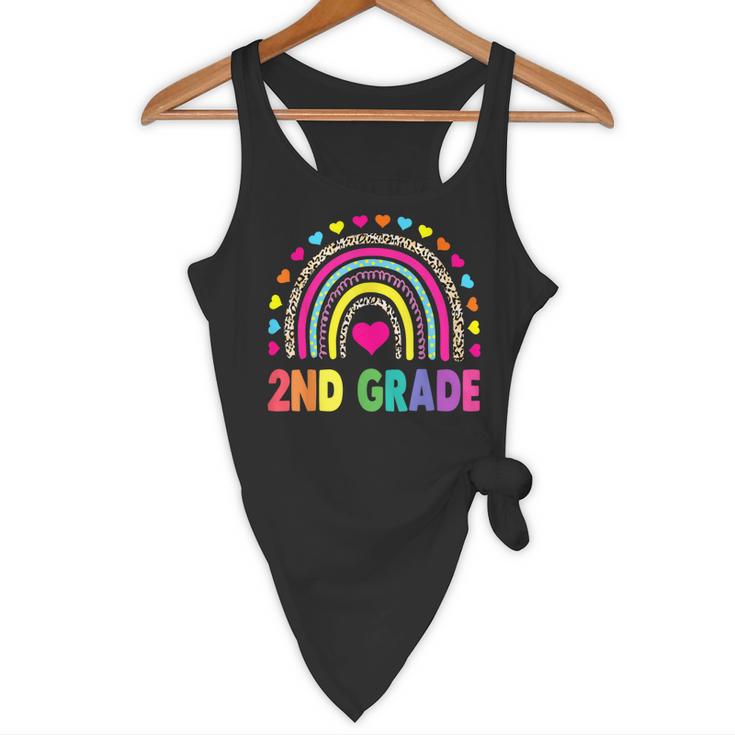 Second Grade Rainbow Girls Boys Teacher Team 2nd Grade Squad Flowy Tank, novelty gifts, funny gifts