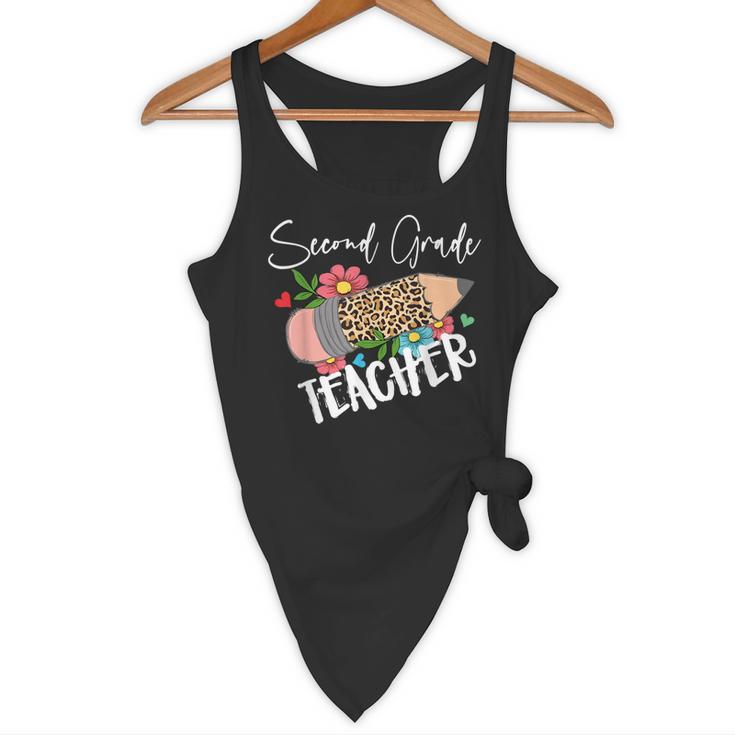 Second Grade Teacher Leopard Pencil 2nd Grade Women Teacher Flowy Tank, novelty gifts, funny gifts Second Grade Teacher Leopard Pencil 2nd Grade Women Teacher Flowy Tank, novelty gifts, funny gifts