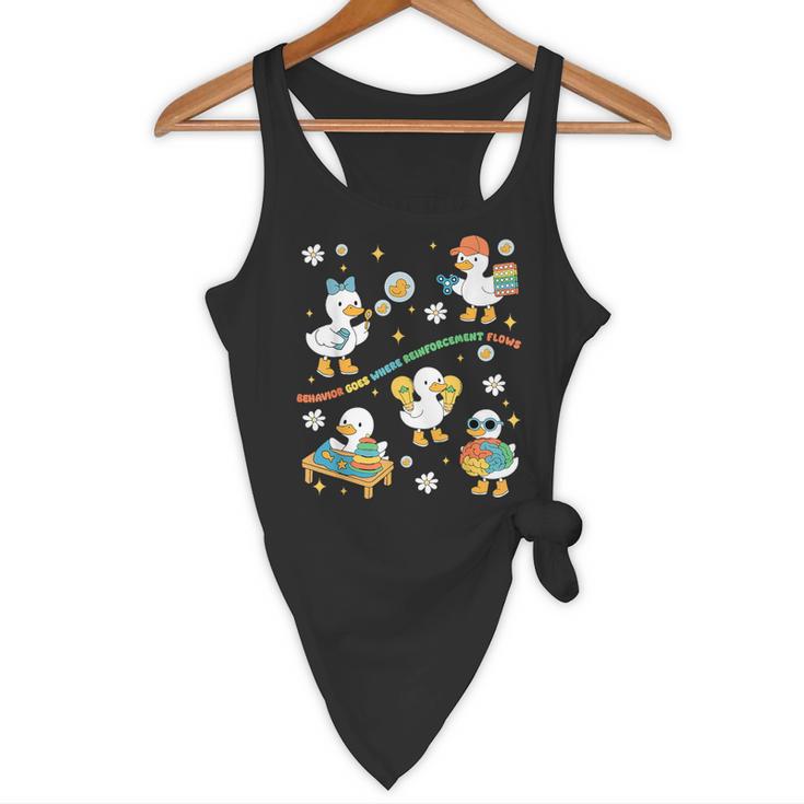 Silly Goose Behavior Analyst RBT ABA Therapy SPED Teacher Flowy Tank, novelty gifts, funny gifts