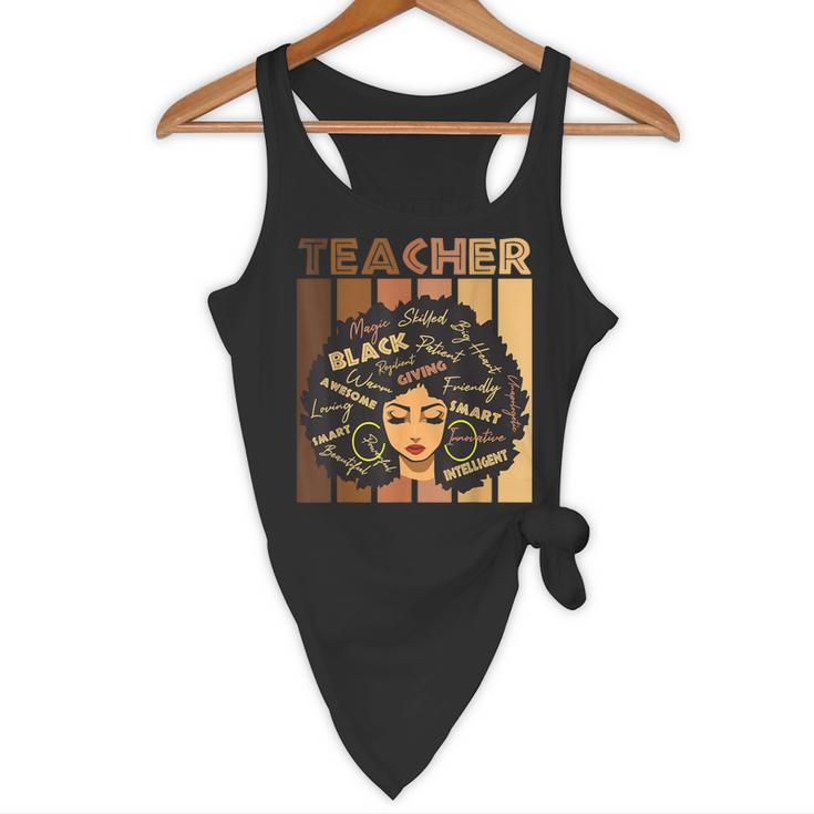 Smart Teacher Afro Girl Melanin African American Wowen Flowy Tank, novelty gifts, funny gifts